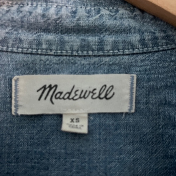 Madewell Chambray Denim Shirt, XS - Picture 4 of 9